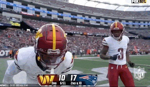 Washington Commanders Player 1 Fake Run GIF
