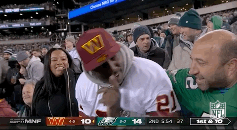 Washington Commanders Sean Taylor Fan Points Up GIF