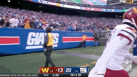Washington Commanders Touchdown Runs Pats Back GIF