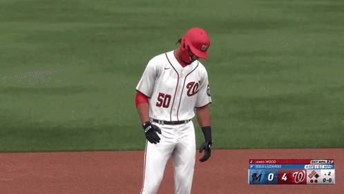 Washington Nationals Player Number 50