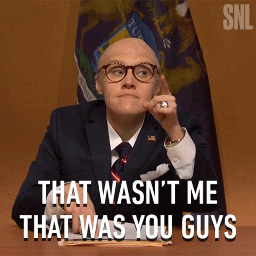 Kate Mckinnon Impersonating Rudy Giuliani That Wasnt Me GIF