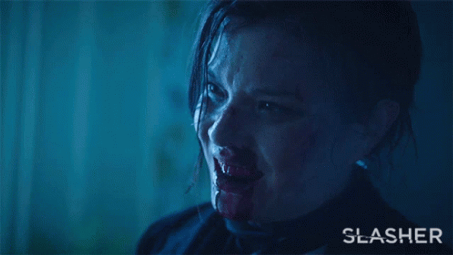 Wasnt Me A Woman With A Blood On Her Mouth GIF
