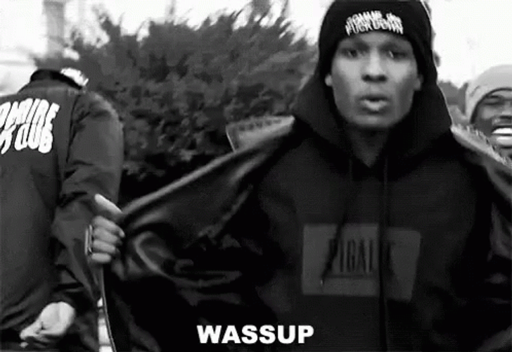 Wassup Asap Rocky Walking Backwards GIF