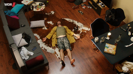 Wasted Drunk On Floor GIF
