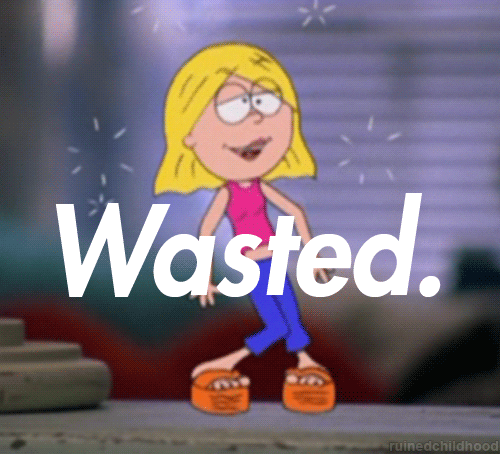 Wasted Lizzie Mcguire GIF