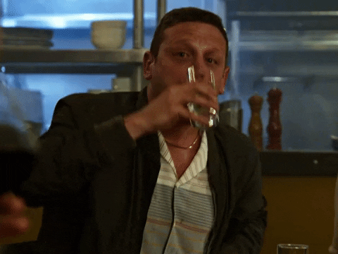 Wasted Tim Robinson Drinking GIF