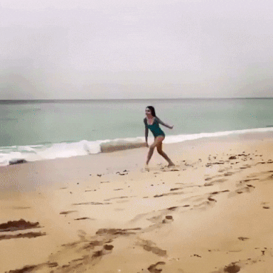 Wasted Woman Gymnastics Fail GIF