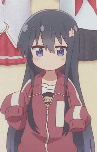 Wataten Watashi Anime Sniffing Clothes GIF