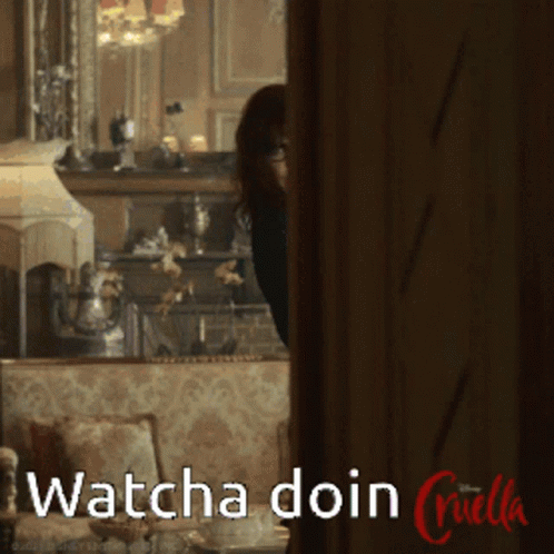 Watcha Doin Wyd Peeking GIF