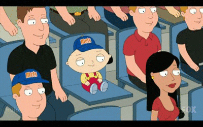 Watching Mets Game Stewie Griffin Family Guy GIF