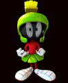 Watching You Marvin The Martian Giving Signal GIF