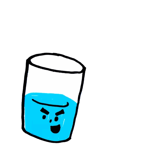 Water Glass Saying Be Water