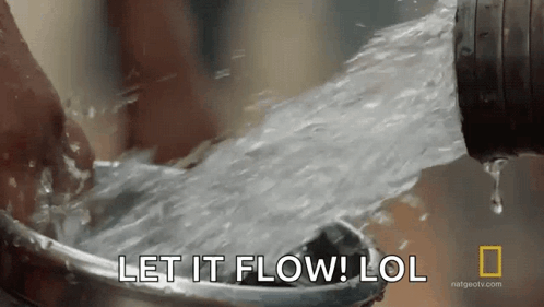 Water Pouring Let It Flow GIF