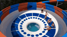 Water Slide Circular Theme Park GIF