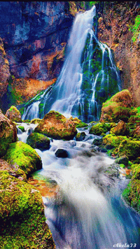 Waterfall By Akela 73 GIF