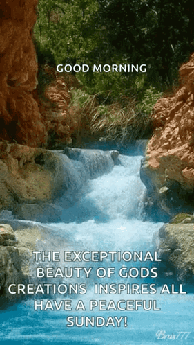 Waterfall Good Morning Gods Creations