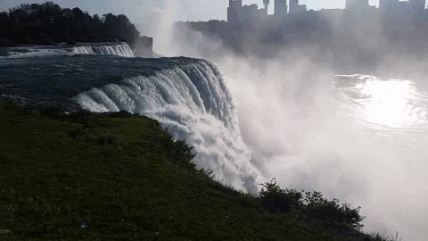 Waterfall Niagara Beautiful America Serene GIF