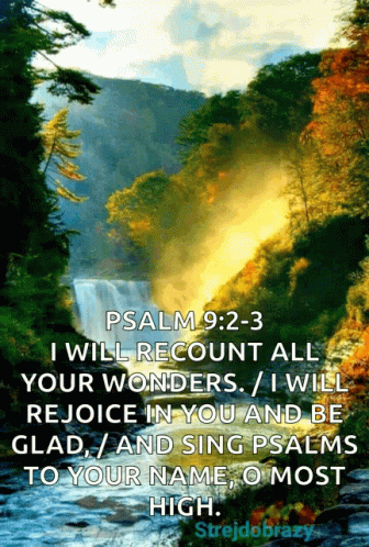 Waterfall Psalm 9 2 3