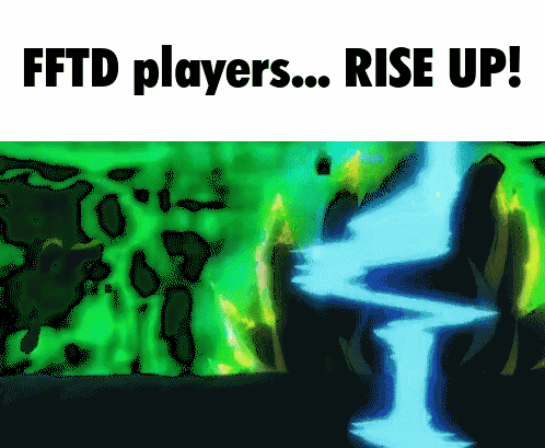 Waterfall With Fftd Players Rise Up GIF
