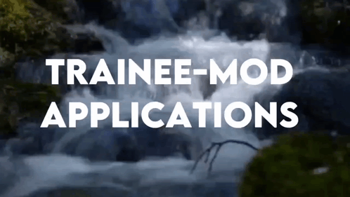 Waterfall with Trainee Mod Applications