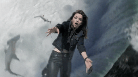 Waterfall Woman Falling The 4th Awakens GIF