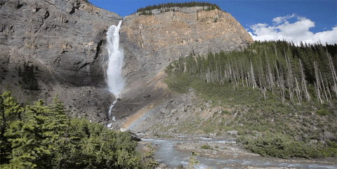 Waterfall Yosemite Tourist Spot Beautiful Landscape GIF