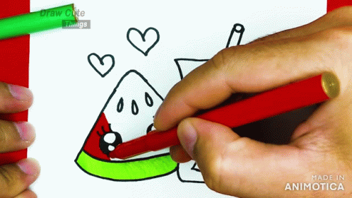 Watermelon Slice Sketch Tuesday GIF