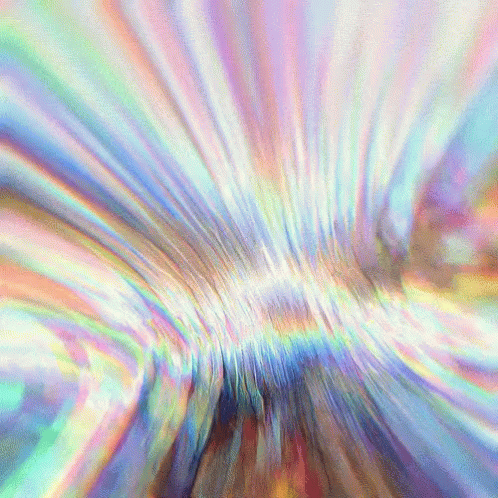 Wave Of Lights In Flashing Colors GIF