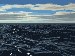 3d Waves In The Ocean GIF