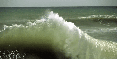 Waves Breaking In Slow Motion GIF