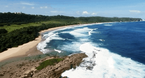 The Perfect Waves In Sawarna Beach GIF