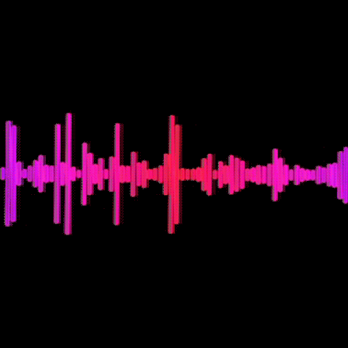 Audio Wave Form In Pink Color GIF