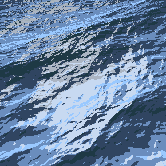 Blue Waves Relaxedly But Scary GIF