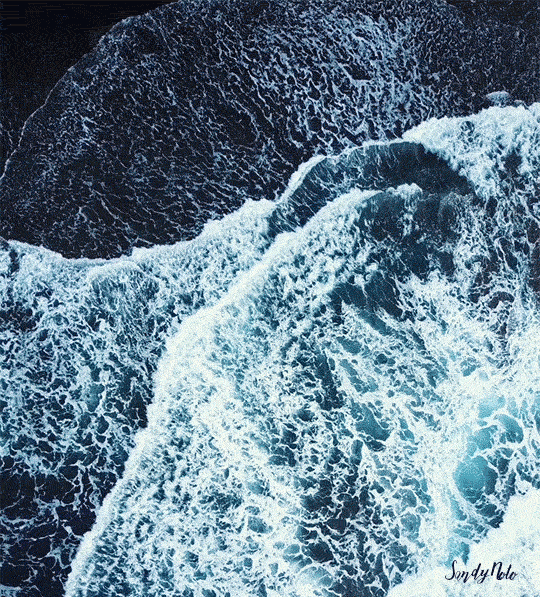 View Of Waves From The Top GIF