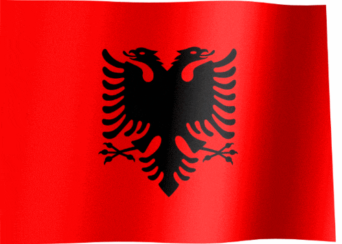 Waving Albanian Flag Waving Albania Flag Gif GIF