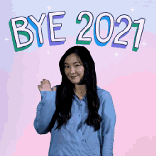 Waving Good Bye 2021 Hello 2022 GIF
