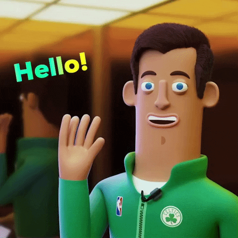 Waving Hello Brad Steven Cartoon GIF