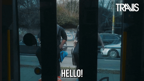 Waving Hello Dougie Payne With Friends GIF