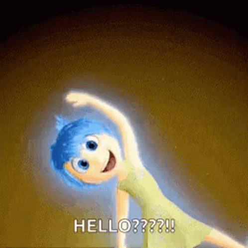 Waving Hello Inside Out Joy GIF
