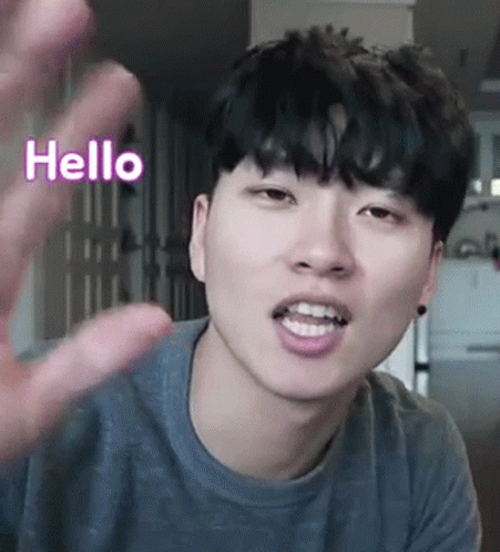 Waving Hello Korean Idol GIF