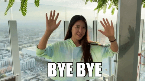 Waving Korean Girl Bye Bye Meme GIF | GIFDB.com