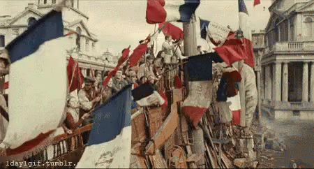 Waving Of French Flag On Bastille Day GIF