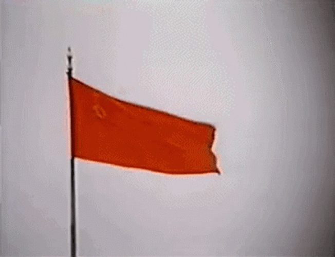 Waving Red Flag GIF
