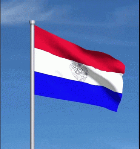 Waving Red White and Blue Flag