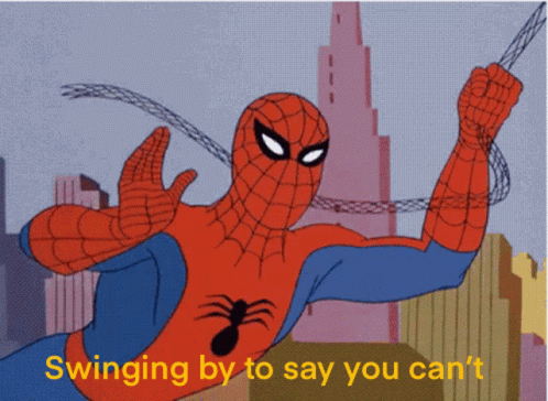 Waving Spider Man Meme GIF