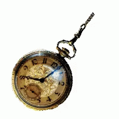 Waving Vintage Pendant Watch GIF