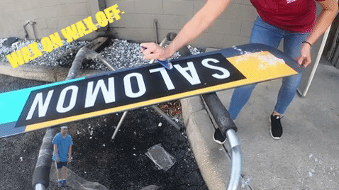 Wax On Wax Off On Salomon Sticker GIF