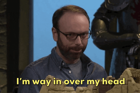 Way Over My Head Confused Guy GIF