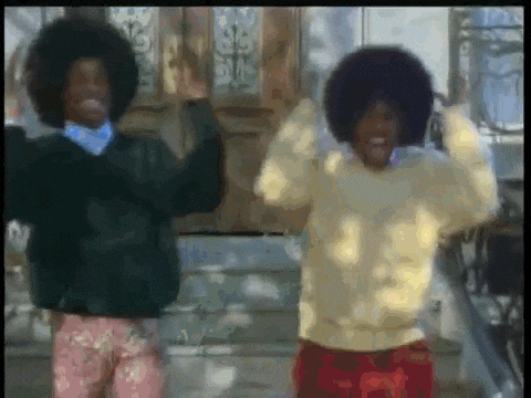 Wayans Brothers Excited With Afro Hair GIF