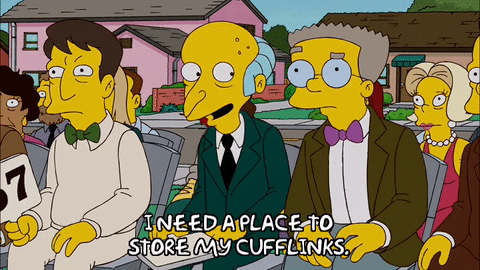 Waylon Smithers Brag On Auctioneer GIF